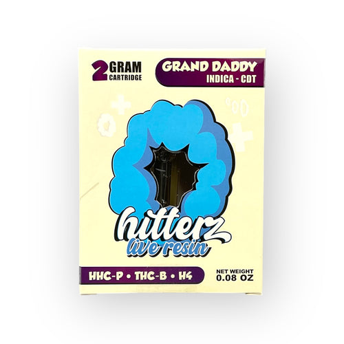 Hitterz Live Resin 2g Cartridge - Grand Daddy Purp