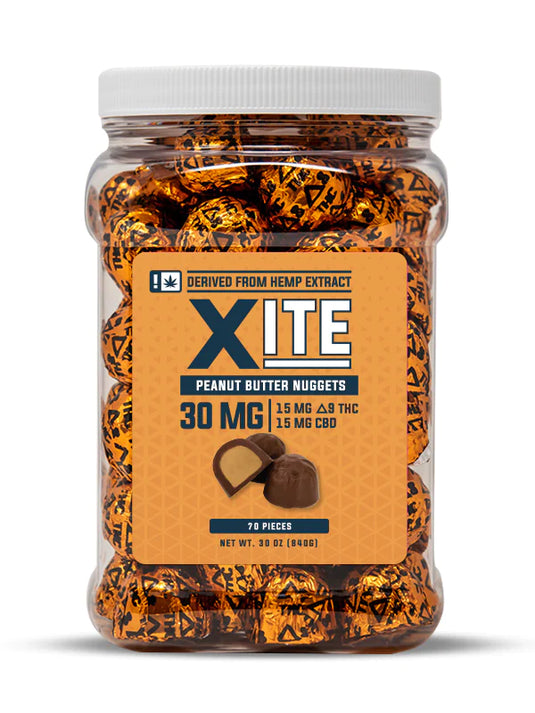 Xite D9 30mg Peanut Butter Nuggets (70ct/bin)