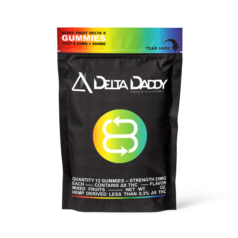 Load image into Gallery viewer, Sample Delta Daddy Delta 8 THC Gummies - Mixed Fruit (Single Bag)
