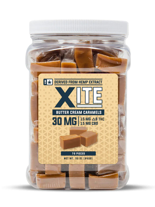 Xite D9 30mg Caramels (70ct/bin)